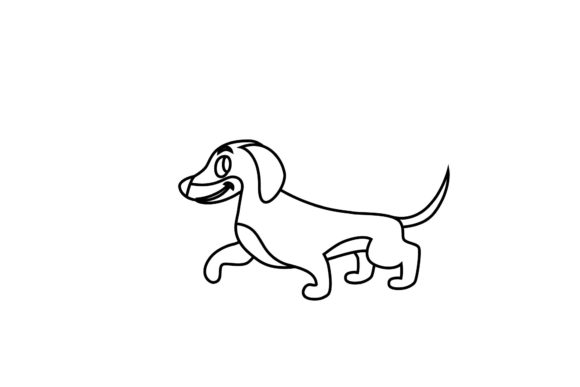 Coloring Page Cute Dog Illustration Review