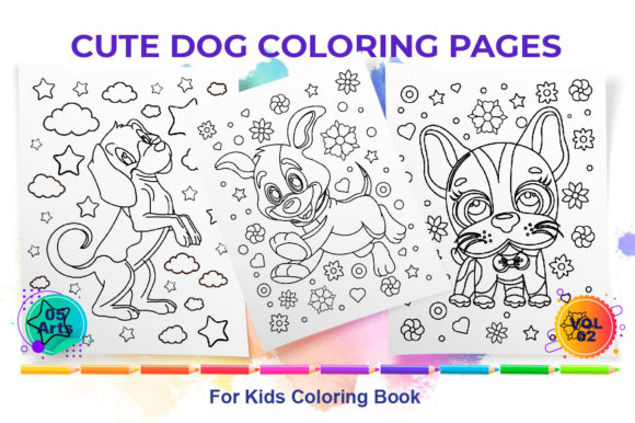 Cute Dog Coloring Pages Vol - 02: A Designer’s Embroidery Review