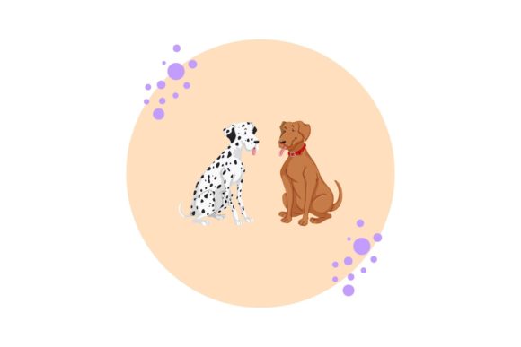 Dog - Adorable Little Dog Circle Bubbles