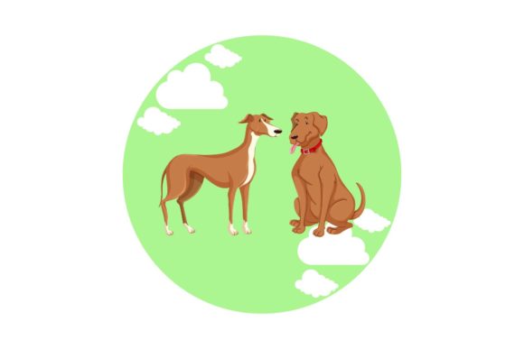 Dog - Adorable Little Dog Circle Cloud