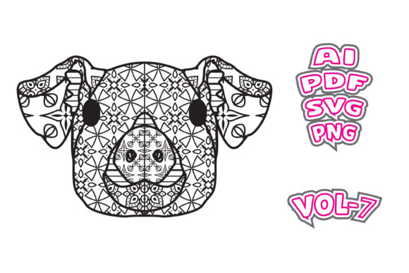 Dog Animal Face Coloring Book for Adult – Embroidery Review