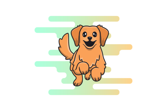 Dog Animal Illustration Cute Clipart for Embroidery