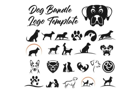 Dog Bundle Logo Vector Template Review