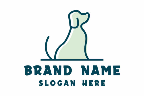 Dog Minimalist Logo Concept Design