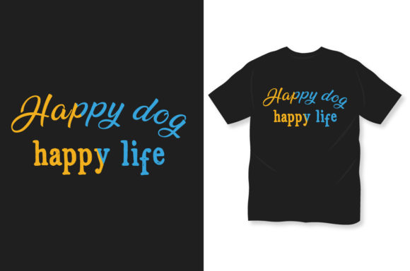 Dog T-shirt Happy Dog Happy Life Embroidery Review