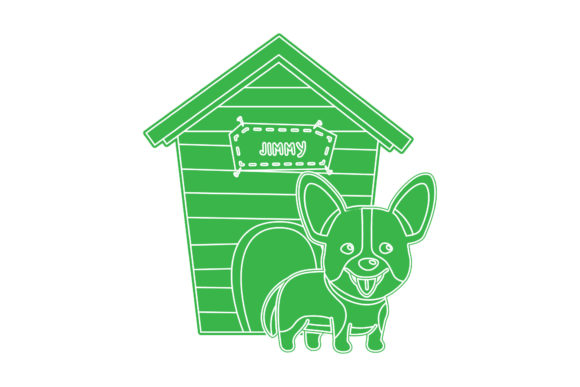 Dog with His House Green Icon: A Designer's Review