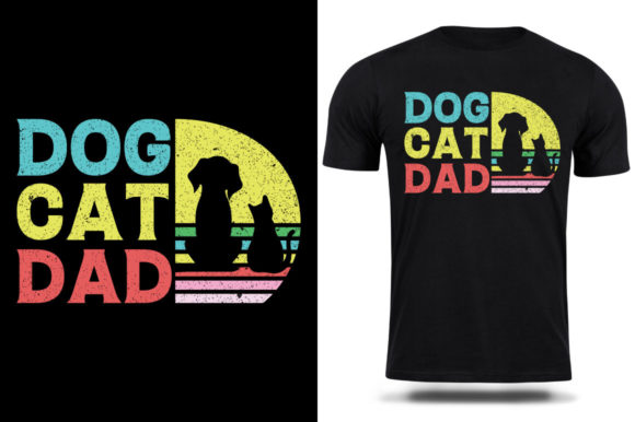 Father's Day Dog Cat T-shirt Design Review